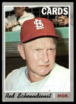 1970 Topps Base Set #346 Red Schoendienst