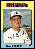 1975 Topps Base Set #341 Hal Breeden