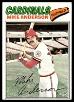 1977 Topps Base Set #72 Mike Anderson