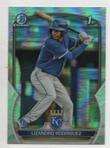 2023 Bowman Chrome Prospects Lunar Glow Refractor #BCP-47 Lizandro Rodriguez