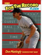 1989 Fleer For The Record #6 Don Mattingly