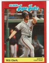 1989 Fleer League Leaders #4 Will Clark