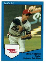 1989 ProCards Rochester Red Wings #1638 Mickey Weston
