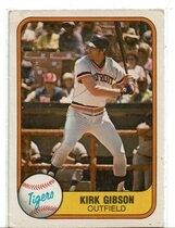 1981 Fleer Base Set #481 Kirk Gibson
