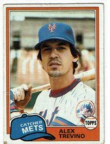 1981 Topps Base Set #23 Alex Trevino