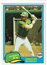 1981 Topps Base Set #341 Dwayne Murphy