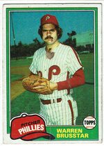 1981 Topps Base Set #426 Warren Brusstar