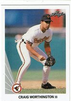 1990 Leaf Base Set #170 Craig Worthington