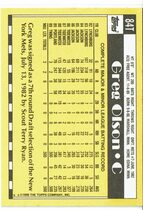 1990 Topps Traded Tiffany #84T Greg Olson