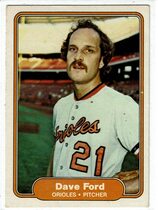 1982 Fleer Base Set #166 Dave Ford