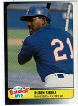 1990 Fleer Baseball MVPs #34 Ruben Sierra