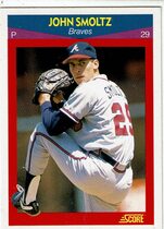 1990 Score 100 Superstars #35 John Smoltz