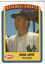 1990 Swell Baseball Greats #24 Ed Lopat