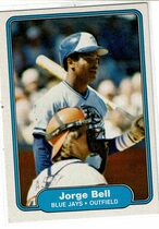 1982 Fleer Base Set #609 Jorge Bell