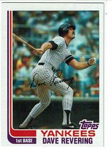 1982 Topps Base Set #109 Dave Revering