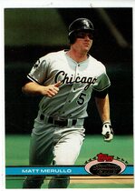 1991 Stadium Club Base Set #382 Matt Merullo