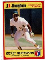 1991 Jimmy Dean #17 Rickey Henderson
