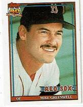1991 Topps CrackJack 2nd Series #34 Mike Greenwell