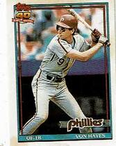 1991 Topps CrackJack 2nd Series #5 Von Hayes