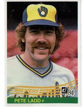 1984 Donruss Base Set #124 Pete Ladd