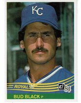 1984 Donruss Base Set #130 Bud Black
