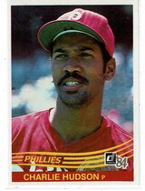 1984 Donruss Base Set #448 Charlie Hudson