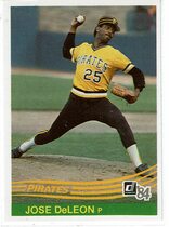 1984 Donruss Base Set #628 Jose DeLeon