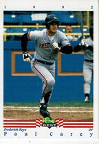 1992 Classic Classic/Best #392 Paul Carey