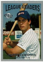 1992 Fleer Excel League Leaders #4 Marty Cordova