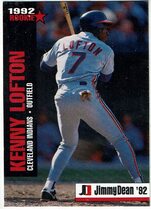 1992 Jimmy Dean Rookie Stars #8 Kenny Lofton