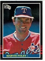 1985 Donruss Base Set #500 Marv Foley