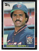 1985 Donruss Base Set #558 Darrell Brown