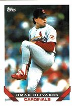 1993 Topps Base Set #490 Omar Olivares