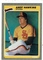 1985 Fleer Base Set #36 Andy Hawkins