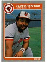 1985 Fleer Base Set #186 Floyd Rayford