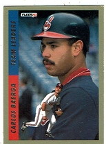 1993 Fleer Team Leaders AL #6 Carlos Baerga