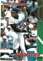 1993 Stadium Club Dodgers #1 Darryl Strawberry