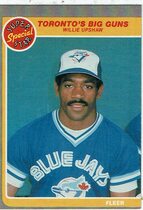1985 Fleer Base Set #635 Willie Upshaw
