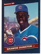 1986 Donruss Base Set #311 Shawon Dunston