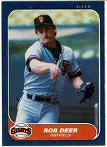 1986 Fleer Base Set #538 Rob Deer