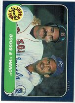 1986 Fleer Base Set #634 Wade Boggs|George Brett