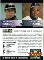 1994 Upper Deck Collectors Choice Team vs Team #5 Andres Galarraga|Tony Gwynn