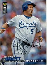 1995 Upper Deck Collectors Choice Silver Signature #49 George Brett
