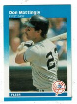 1987 Fleer Mini #66 Don Mattingly