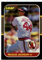 1987 Leaf Base Set #201 Reggie Jackson