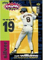 1995 Upper Deck Collectors Choice Crash the Game Silver #CG20C Matt Williams
