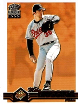 2000 Pacific Paramount Ruby #32 Mike Mussina