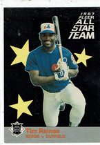 1987 Fleer All Stars #12 Tim Raines