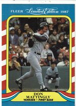 1987 Fleer Limited Edition #26 Don Mattingly