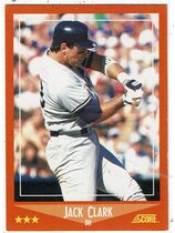 1988 Score Rookie & Traded #1T Jack Clark